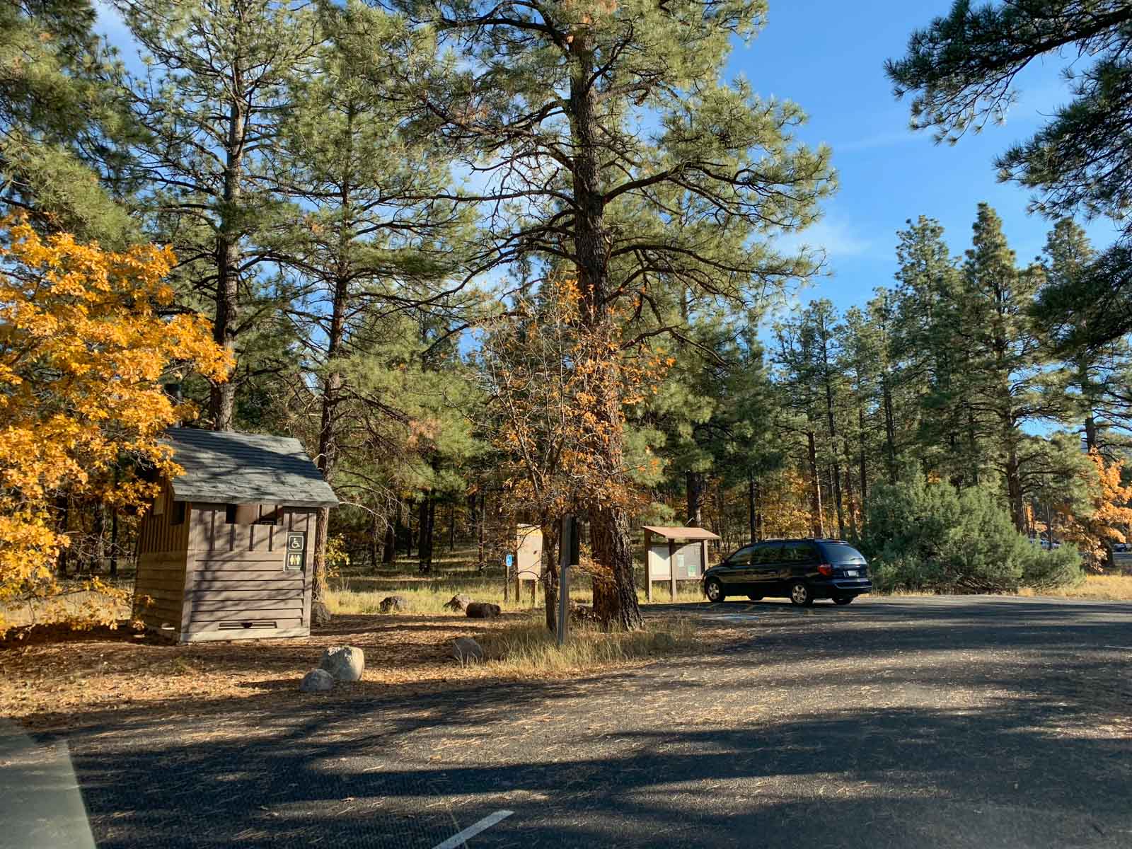 Trailhead parking for Bill Williams Mountain