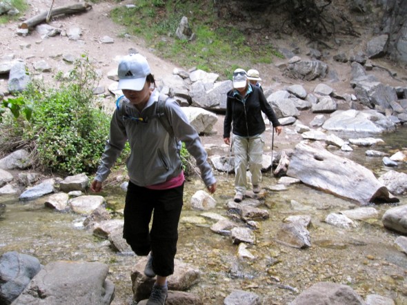 One of many stream crossings