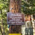 Sign to the trailhead parking Sign to the trailhead parking
