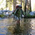 Wading across Bear Creek Wading across Bear Creek