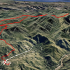 Sitton Peak trail in 3D Sitton Peak trail in 3D